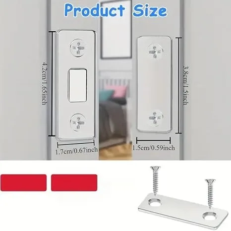 16 PCS Ultra Thin Cabinet Door Catch Stainless Steel Cabinet Magnetic Door Catch Cabinet Magnets Adhesive Drawer Latch Cabinet Magnetic Catch for Kitchen Closet Door Magnet Stick on Cupboard Wardrobe
16 PCS Ultra Thin Cabinet Door Catch Stainless Steel Cabinet Magnetic Door Catch Cabinet Magnets Adhesive Drawer Latch Cabinet Magnetic Catch for Kitchen Closet Door Magnet Stick on Cupboard Wardrobe