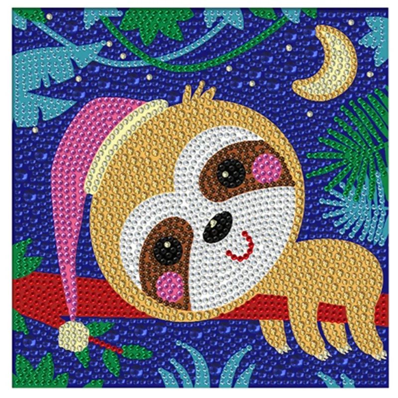 DIY Diamond Painting Cartoon Sloth Diamond Embroidery Round Resin Diamond Cross Stitch Home Decor With Frame For Kids
DIY Diamond Painting Cartoon Sloth Diamond Embroidery Round Resin Diamond Cross Stitch Home Decor With Frame For Kids
