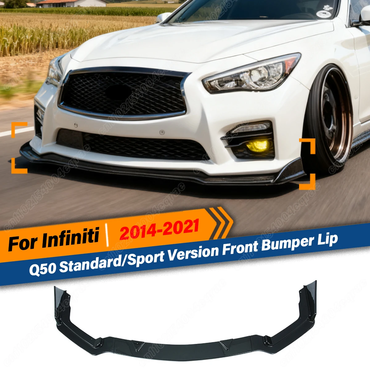 For Infiniti Q50 Standard 2014 2015 2016 2017 Front Bumper Splitter Lip Spoiler Chin Diffuser GuardProtector Accessories BodyKit
For Infiniti Q50 Standard 2014 2015 2016 2017 Front Bumper Splitter Lip Spoiler Chin Diffuser GuardProtector Accessories BodyKit