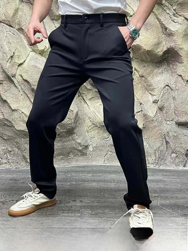 Business Commuter Men's Casual Pants Straight Leg Comfortable Skin-friendly Fiber Warm Micro Elastic Autumn Fashion
Business Commuter Men's Casual Pants Straight Leg Comfortable Skin-friendly Fiber Warm Micro Elastic Autumn Fashion