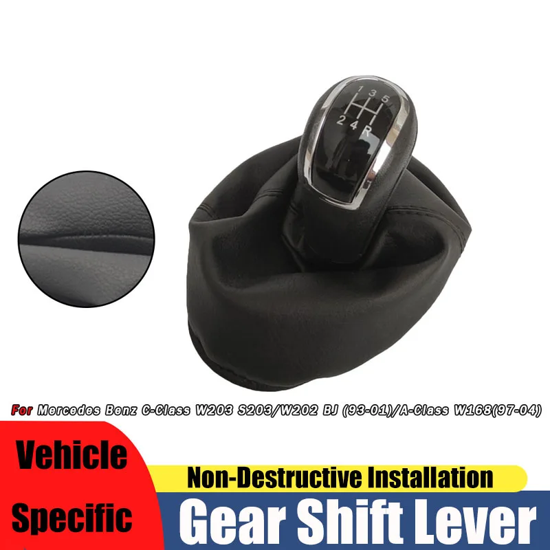 Suitable for Mercedes-Benz W168 gear lever dust cover shift hand ball black 5/6 gear shift head high-quality accessories
Suitable for Mercedes-Benz W168 gear lever dust cover shift hand ball black 5/6 gear shift head high-quality accessories