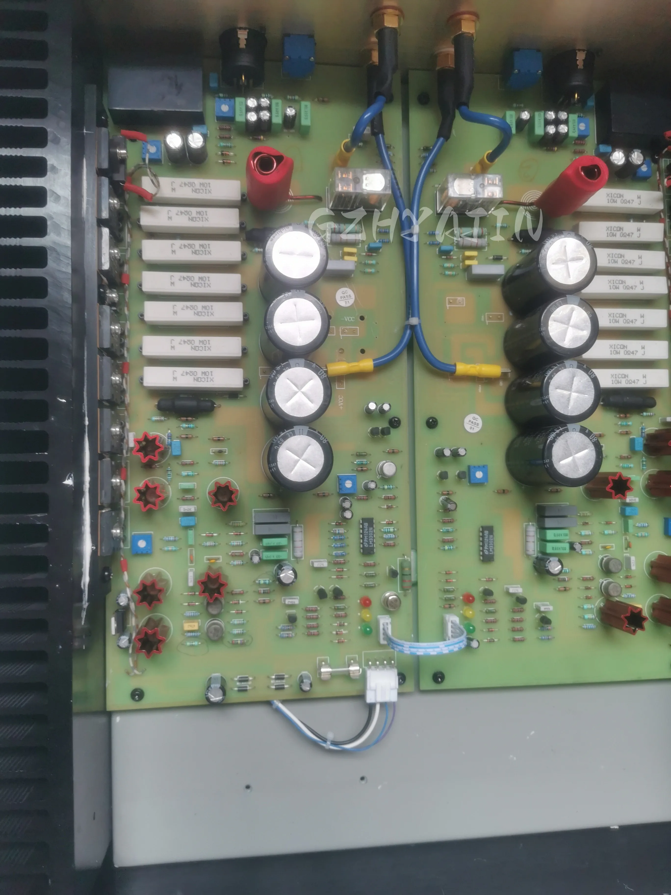 Replicate the famous Swiss machine FM711 fever balance rear stage power amplifier. 
Replicate the famous Swiss machine FM711 fever balance rear stage power amplifier.