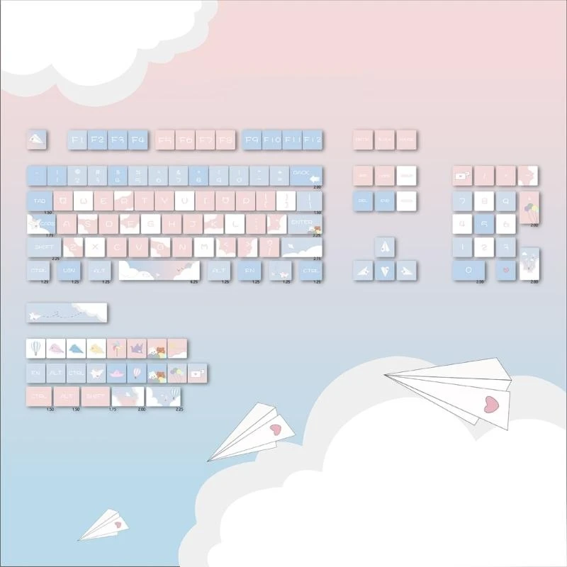 A52B Paper Plane Keycap 127PCS XDA Profile Pbt Sublimations Keycap Blue Keycap
A52B Paper Plane Keycap 127PCS XDA Profile Pbt Sublimations Keycap Blue Keycap
