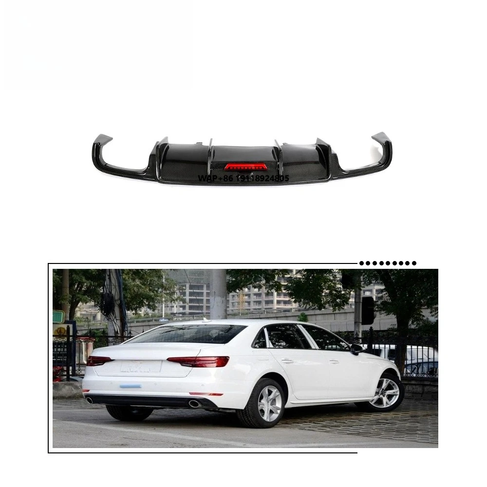 Carbon Rear Diffuser Quad Exhaust for-AUDI A4 B9 Sedan 4-Door 2017-2018
Carbon Rear Diffuser Quad Exhaust for-AUDI A4 B9 Sedan 4-Door 2017-2018