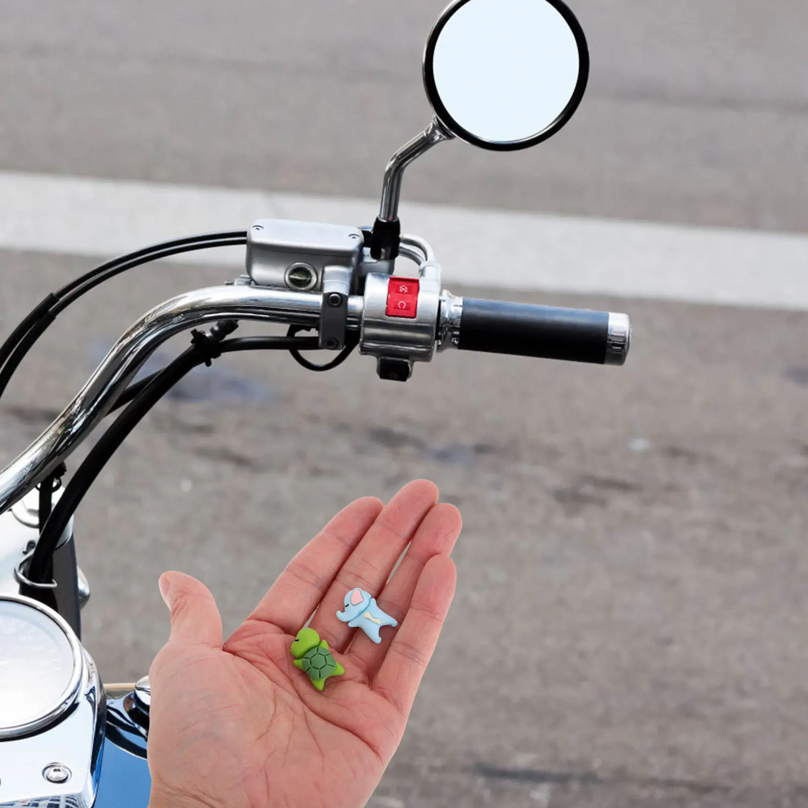 2Pcs Mini Resin Turtle Elephant Handlebar Decoration Fun Dashboard Ornament for Motorcycle Scooter Car Bike Interior Accessories
2Pcs Mini Resin Turtle Elephant Handlebar Decoration Fun Dashboard Ornament for Motorcycle Scooter Car Bike Interior Accessories