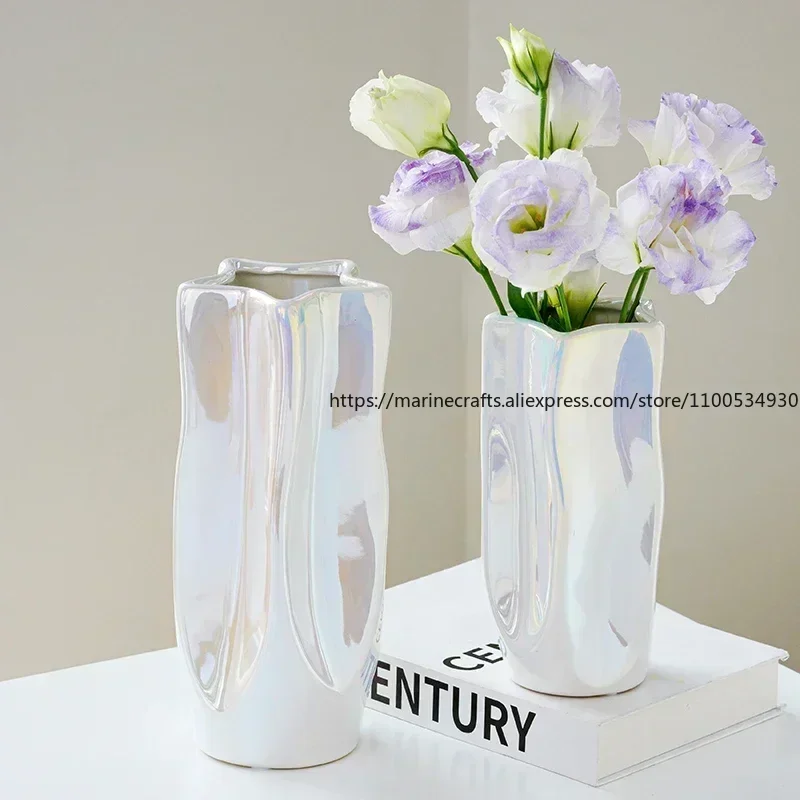Curved Ceramic Vase Nordic Modern Creative Home Living Room Dining Table Dried Flower Arrangement Decoration Ornament
Curved Ceramic Vase Nordic Modern Creative Home Living Room Dining Table Dried Flower Arrangement Decoration Ornament