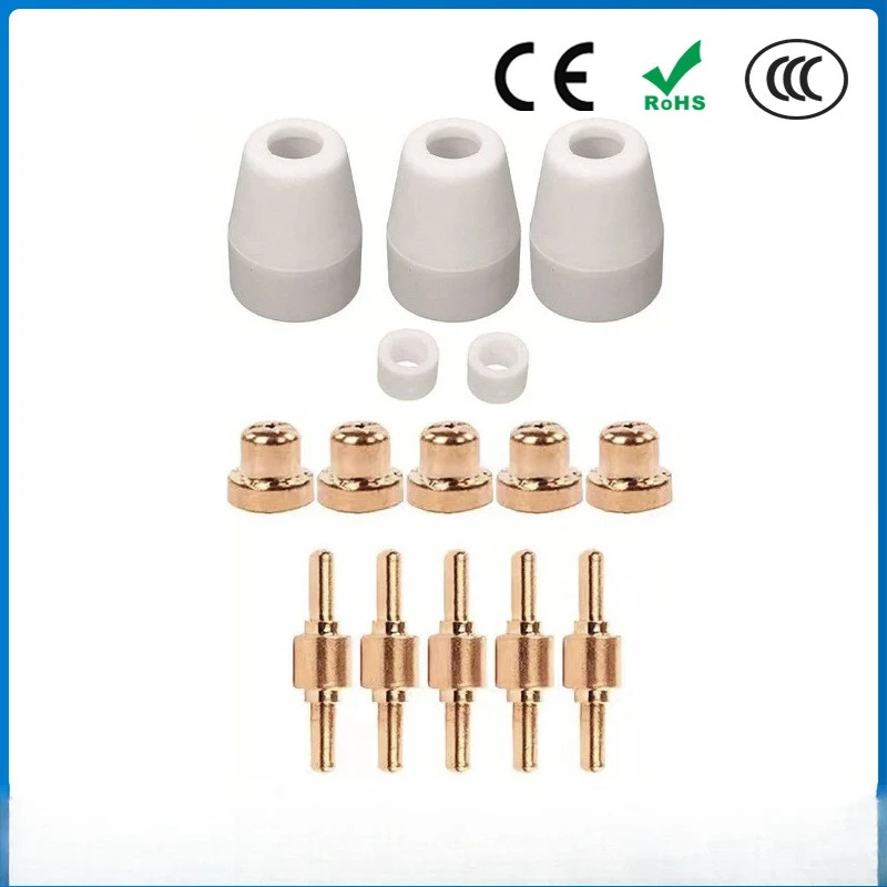 For Wenzhou 40A/PT31 plasma cutting accessories LG40 electrode nozzle protective cover splitter 15PCS
For Wenzhou 40A/PT31 plasma cutting accessories LG40 electrode nozzle protective cover splitter 15PCS