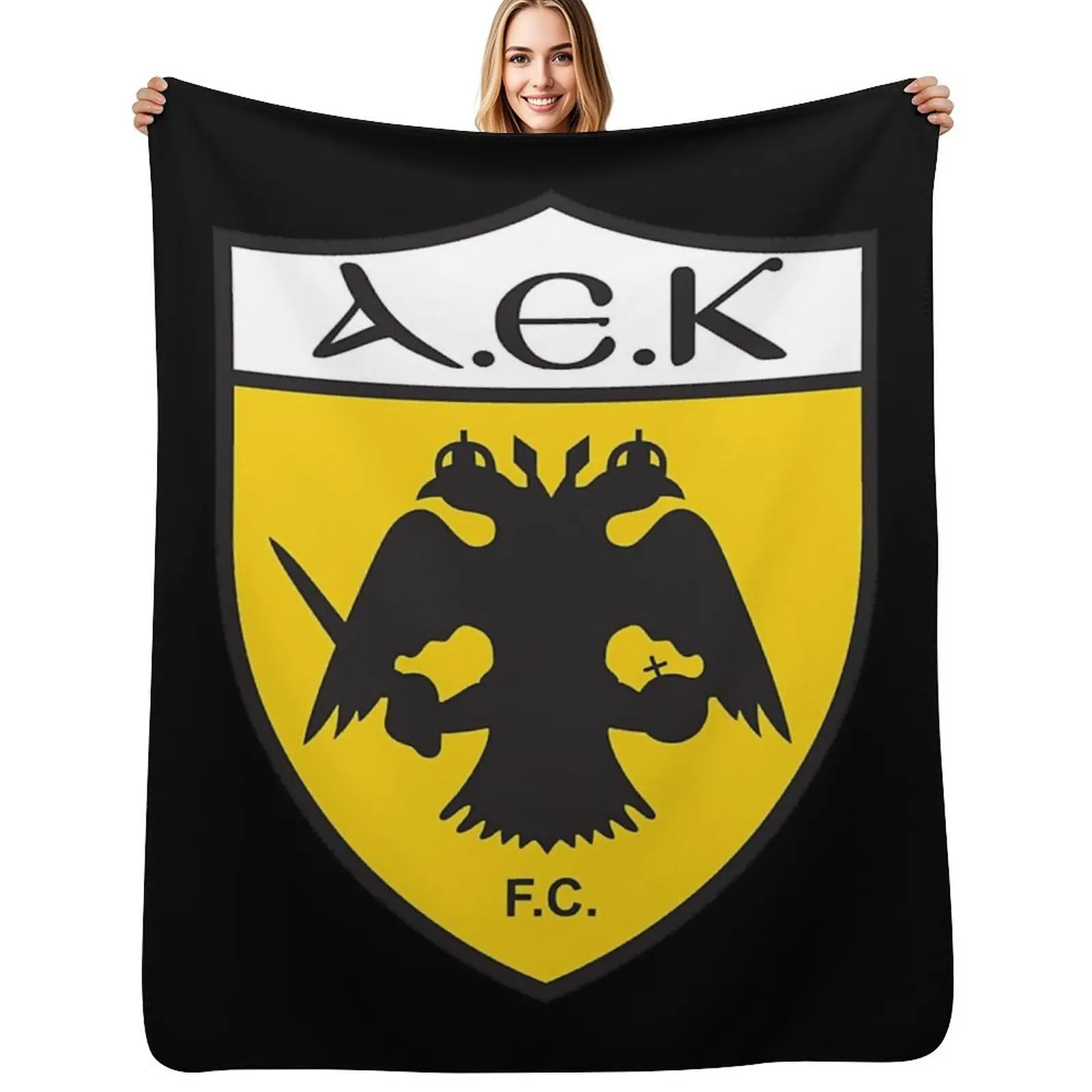 AEK ATHENS Throw Blanket Modern Design Soft Blanket for Home Decor
AEK ATHENS Throw Blanket Modern Design Soft Blanket for Home Decor