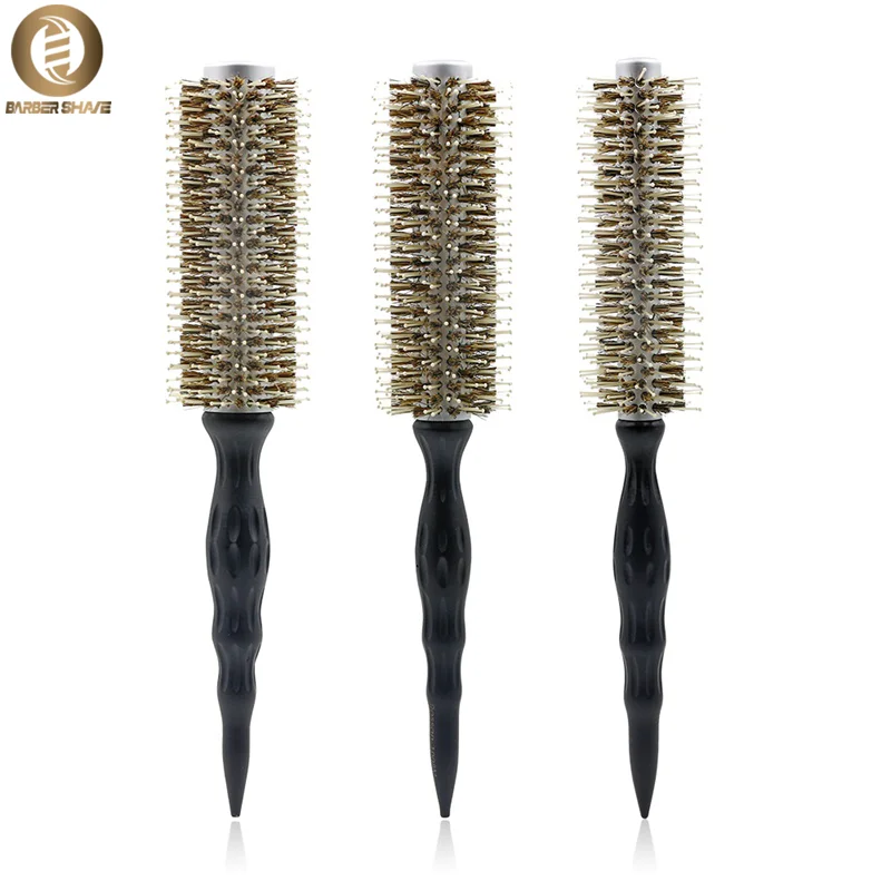 Professional Salon Hair Round Brush Ceramic Boar Bristles Anti-static and Heat Resistant Hairdressing Barber Brush Styling Tool
Professional Salon Hair Round Brush Ceramic Boar Bristles Anti-static and Heat Resistant Hairdressing Barber Brush Styling Tool