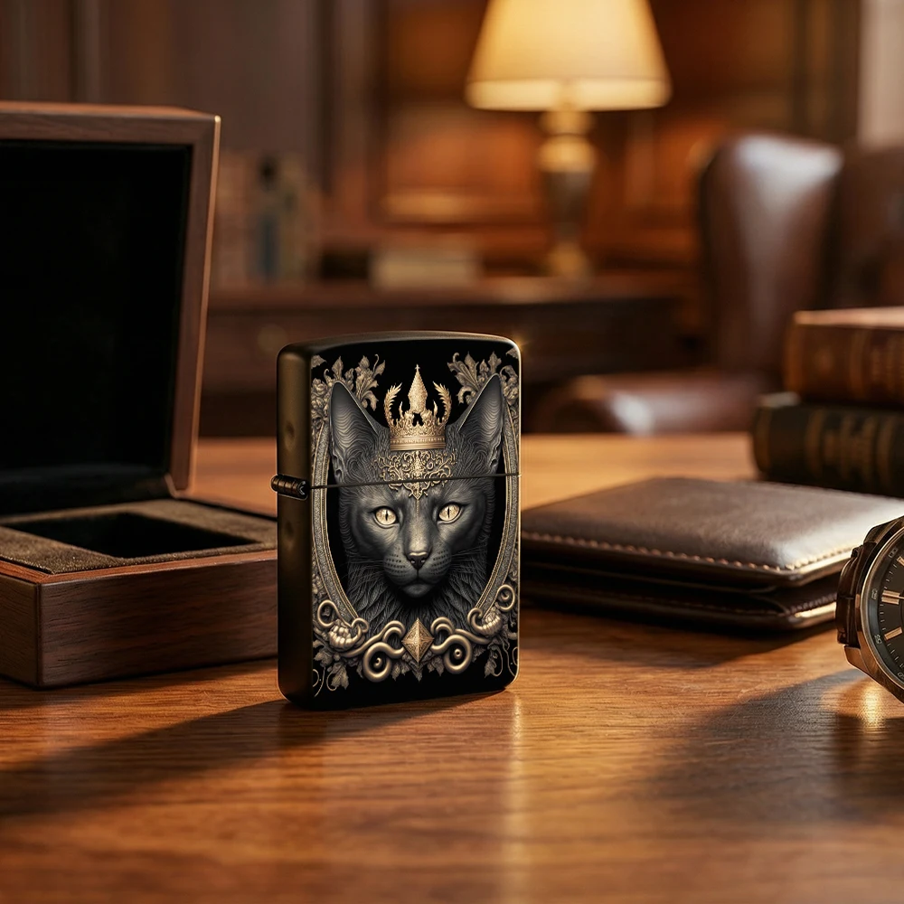 Royal Cat Crown Design Metal Lighter for Men Gifts
Royal Cat Crown Design Metal Lighter for Men Gifts