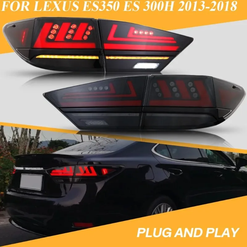 Для Lexus ES350 ES300h 2013-2018 дымовые светодиодные задние фонари пара с последовательным указателем поворота
Для Lexus ES350 ES300h 2013-2018 дымовые светодиодные задние фонари пара с последовательным указателем поворота