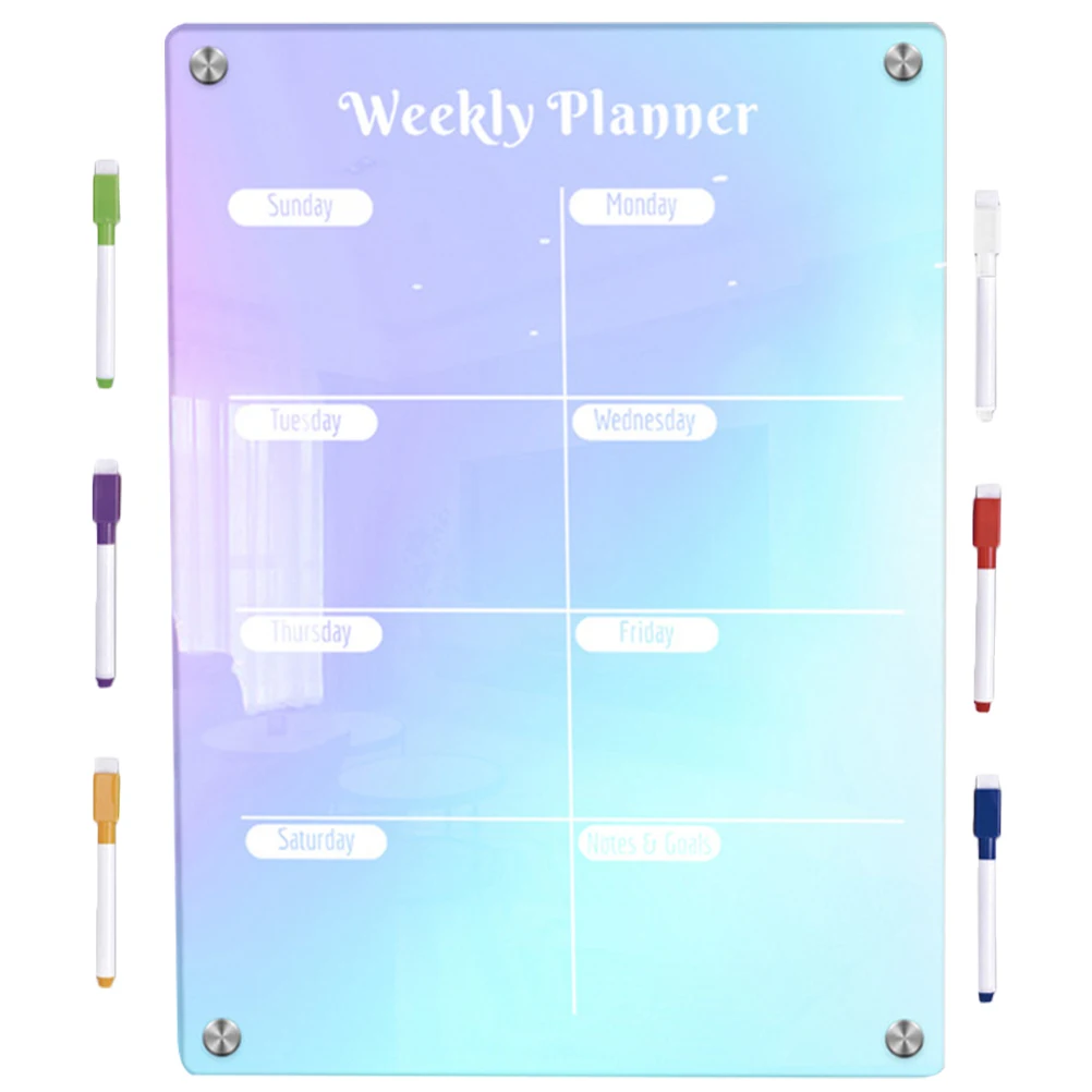 1 set Magnetic Dry Erase Board Set with Stylus Pen Acrylic Planner for Fridge Kitchen Office Use Small Reusable
1 set Magnetic Dry Erase Board Set with Stylus Pen Acrylic Planner for Fridge Kitchen Office Use Small Reusable