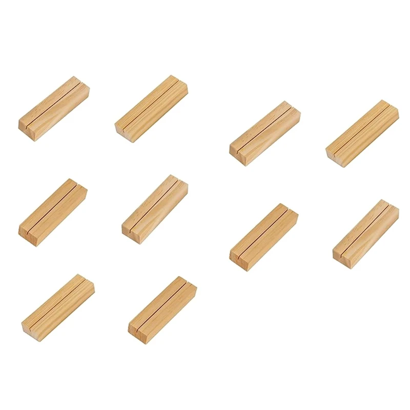 10 PCS Wood Place Card Holders Wood Sign Holders Table Number Holder Stands Picture Holder Name Business Card Holder Durable
10 PCS Wood Place Card Holders Wood Sign Holders Table Number Holder Stands Picture Holder Name Business Card Holder Durable
