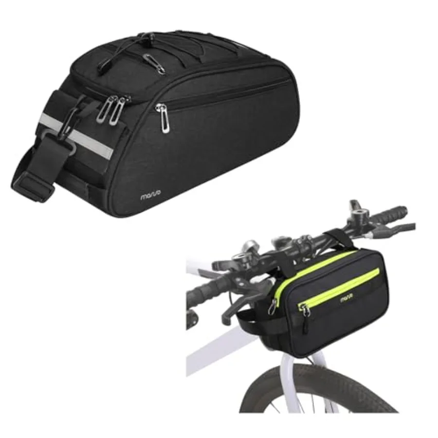 Bike Handlebar Bag, Bicycle Frame Bag with Shoulder Strap andBike Rack Bag, Waterproof Bicycle Trunk Pannier Rear Seat Bag Cycl
Bike Handlebar Bag, Bicycle Frame Bag with Shoulder Strap andBike Rack Bag, Waterproof Bicycle Trunk Pannier Rear Seat Bag Cycl
