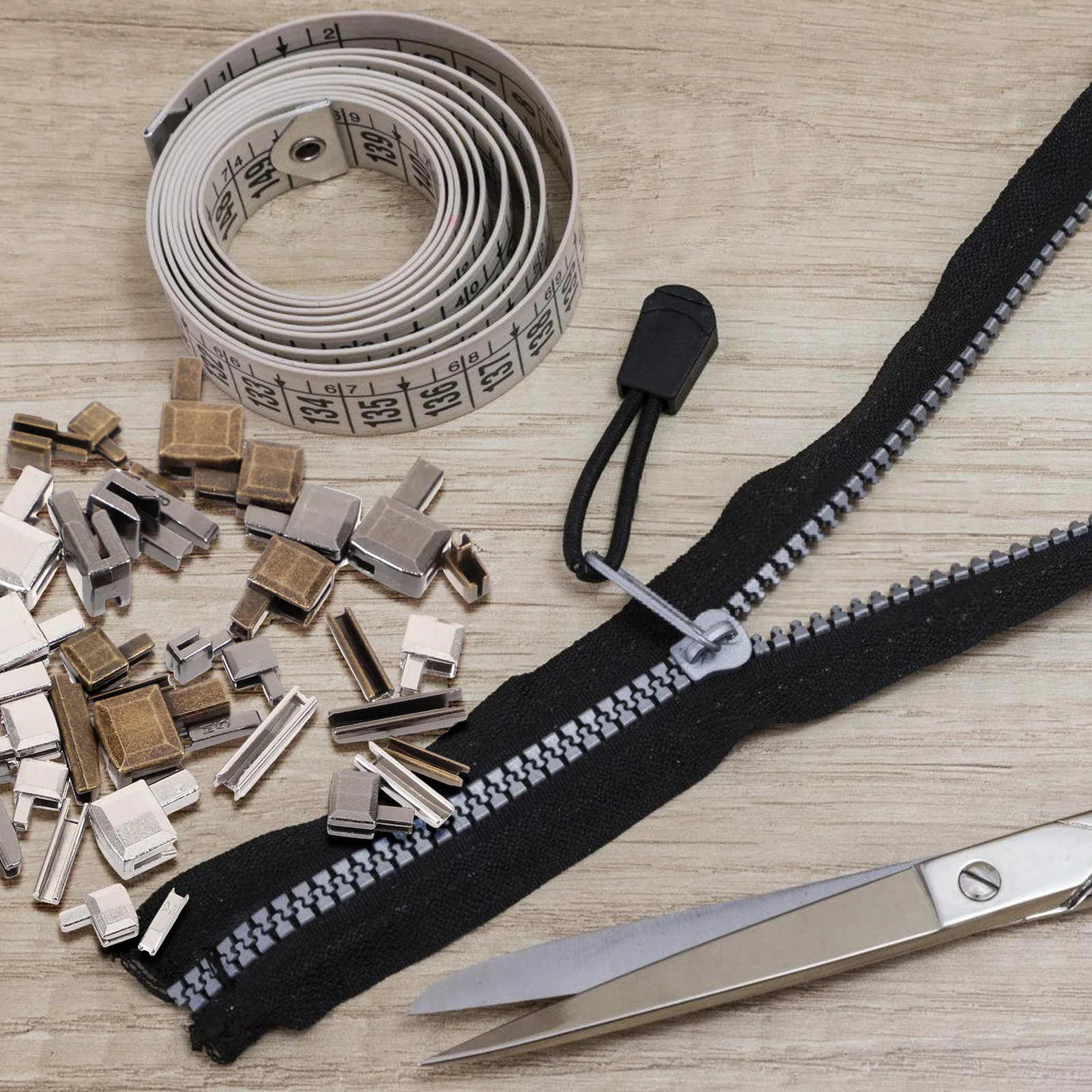 1Set Metal Zipper Repair Kit Durable Stoppers for Clothes Bags Tents Jackets DIY Accessories Zipper Stoppers Ends
1Set Metal Zipper Repair Kit Durable Stoppers for Clothes Bags Tents Jackets DIY Accessories Zipper Stoppers Ends