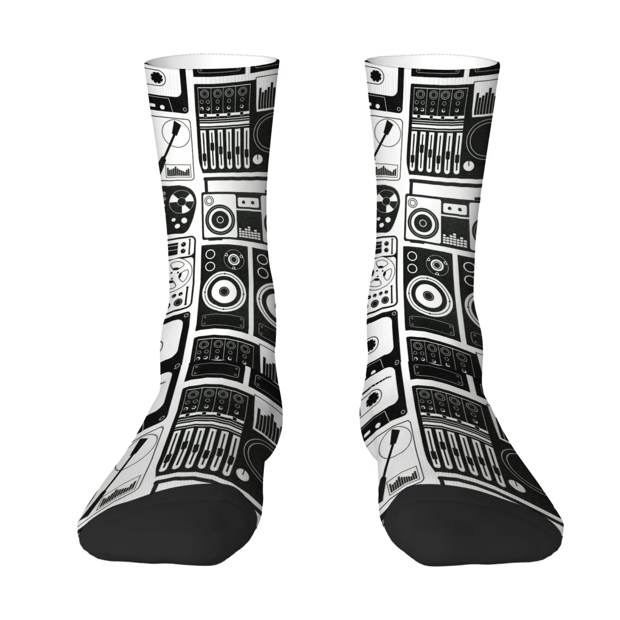 Black and White DVD Radio Print Men's Socks Durable and Comfortable Retro Style Socks Fitness Running Cycling Outdoor Socks
Black and White DVD Radio Print Men's Socks Durable and Comfortable Retro Style Socks Fitness Running Cycling Outdoor Socks