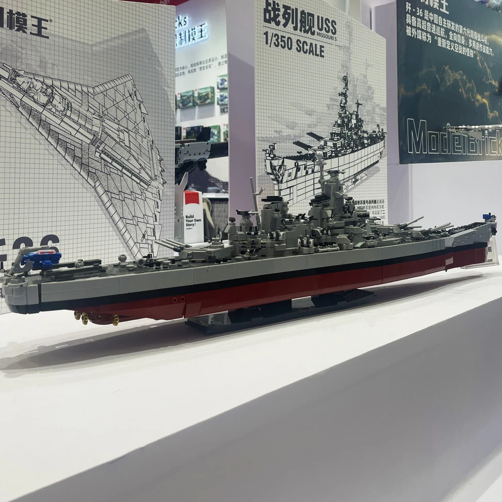 MOC WW2 USS Missouri линкор строительные блоки военная серия военные корабли темно-синий флот модель кирпичи игрушка для мальчика подарок на день рождения
MOC WW2 USS Missouri линкор строительные блоки военная серия военные корабли темно-синий флот модель кирпичи игрушка для мальчика подарок на день рождения
