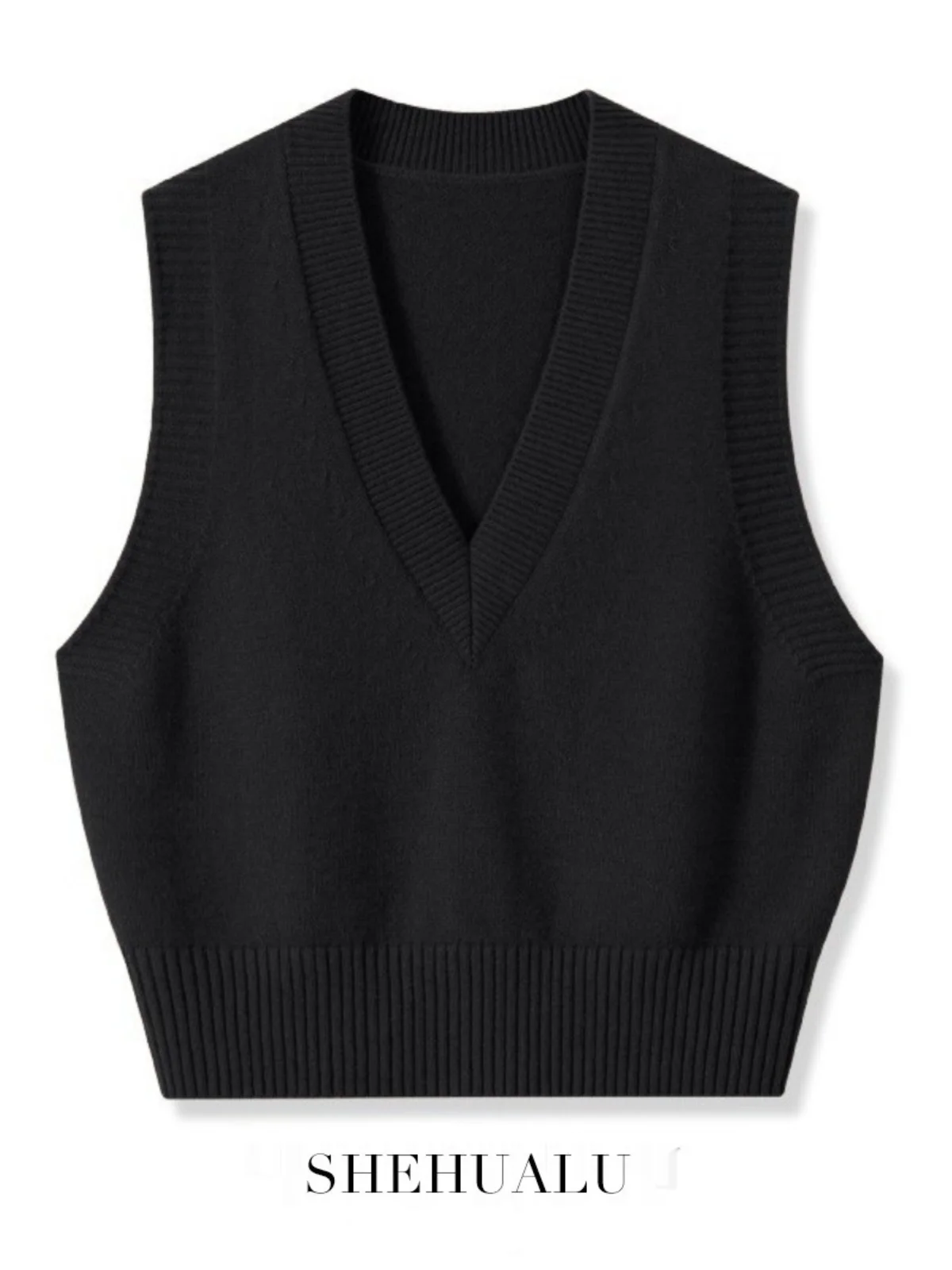 Women's Wool Knitted Vest Short V-Neck Outerwear Versatile Sweater Vest Fashionable Warm Color Chinese Production
Women's Wool Knitted Vest Short V-Neck Outerwear Versatile Sweater Vest Fashionable Warm Color Chinese Production