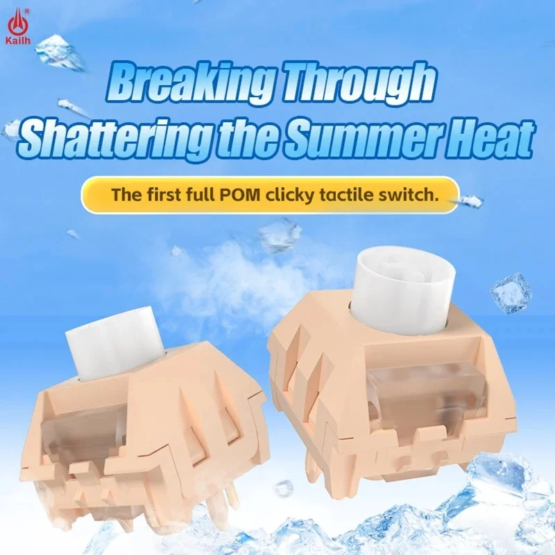 Kailh Box Crushed Ice Keyboard Switch Full Pom Tactile 5Pins Customized Gaming Mechanical Keyboard Switch for Gaming
Kailh Box Crushed Ice Keyboard Switch Full Pom Tactile 5Pins Customized Gaming Mechanical Keyboard Switch for Gaming