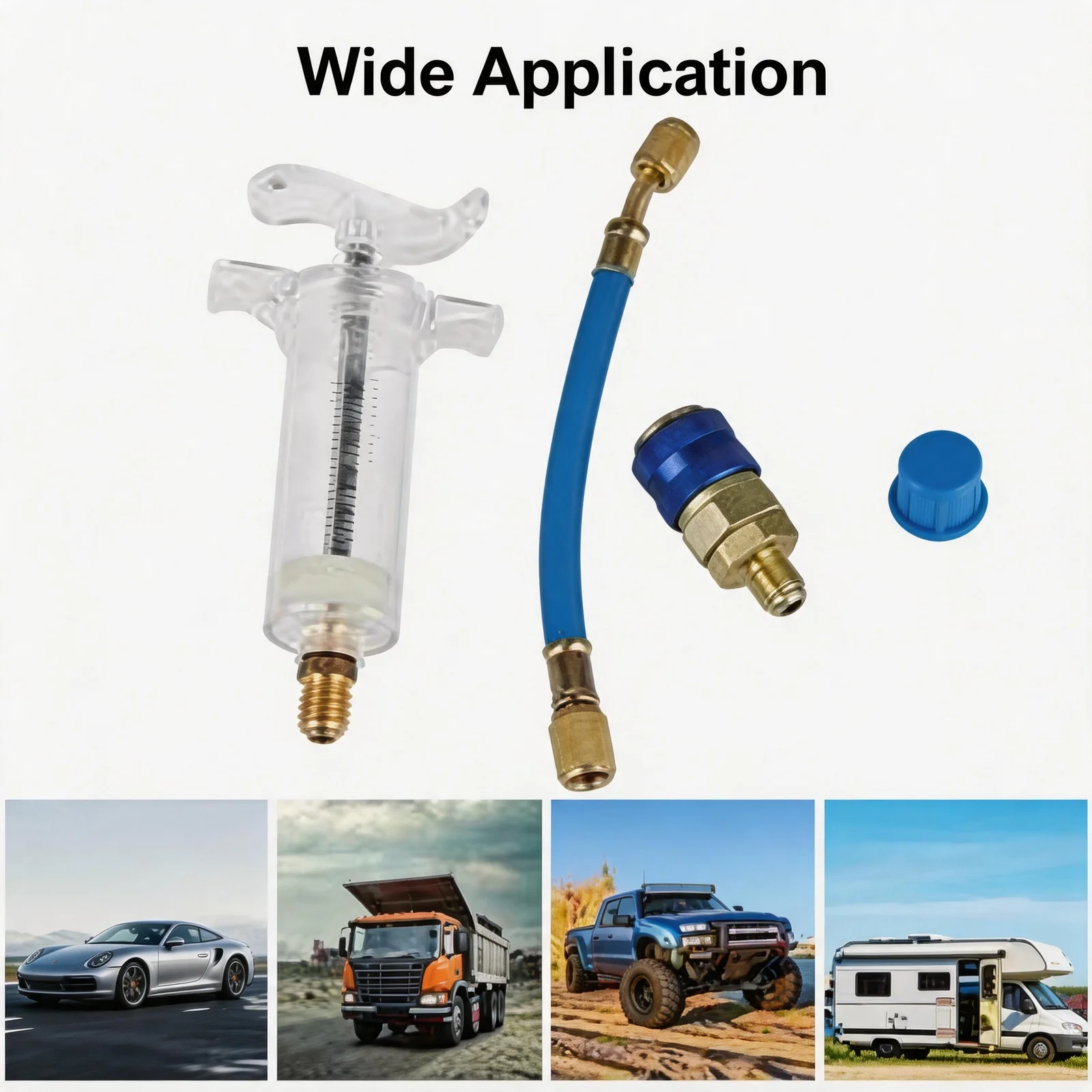 1/4 Inch Quick Coupler Adapter Car A/C Oil/Dye Injector 30ml 1oz Low Side Automotive Air Conditioning Injection Syringe Tool
1/4 Inch Quick Coupler Adapter Car A/C Oil/Dye Injector 30ml 1oz Low Side Automotive Air Conditioning Injection Syringe Tool