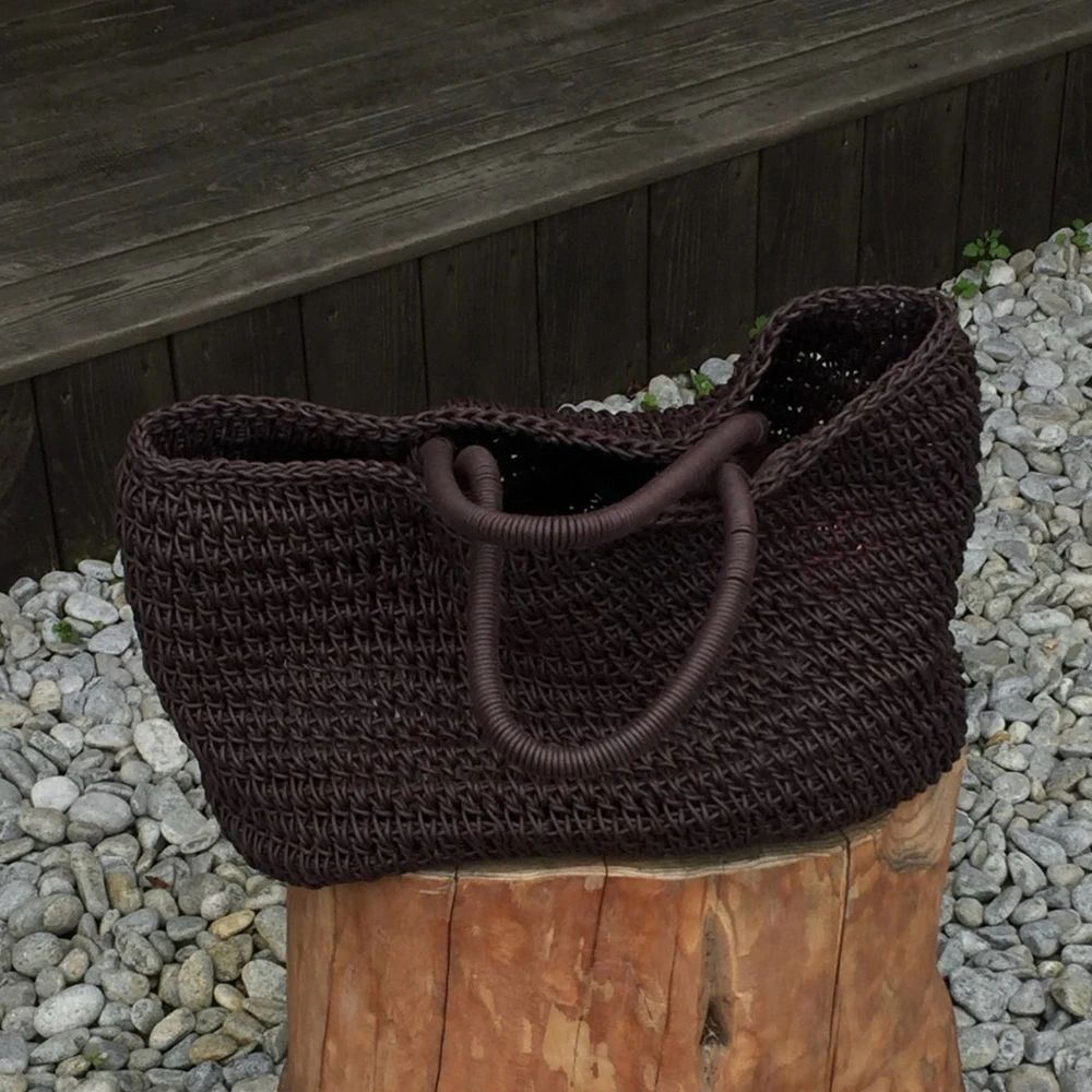 Fashion Rope Knitting Tote Women Bag NEW Handmade Woven Shoulder Bag NEW Travel Beach Bags for Women Handbags Shopping Purses
Fashion Rope Knitting Tote Women Bag NEW Handmade Woven Shoulder Bag NEW Travel Beach Bags for Women Handbags Shopping Purses