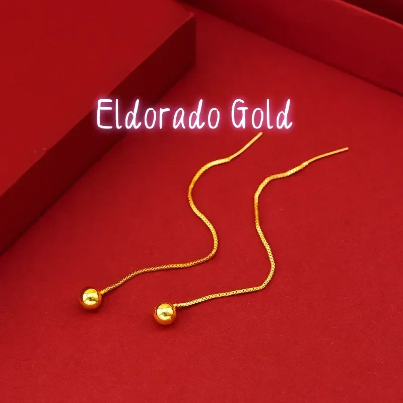 Золотые серьги Eldorado 9999 пробы, 24K, Япония и Корея, простые элегантные серьги-шарики, модные женские гладкие золотые серьги-шарики
Золотые серьги Eldorado 9999 пробы, 24K, Япония и Корея, простые элегантные серьги-шарики, модные женские гладкие золотые серьги-шарики