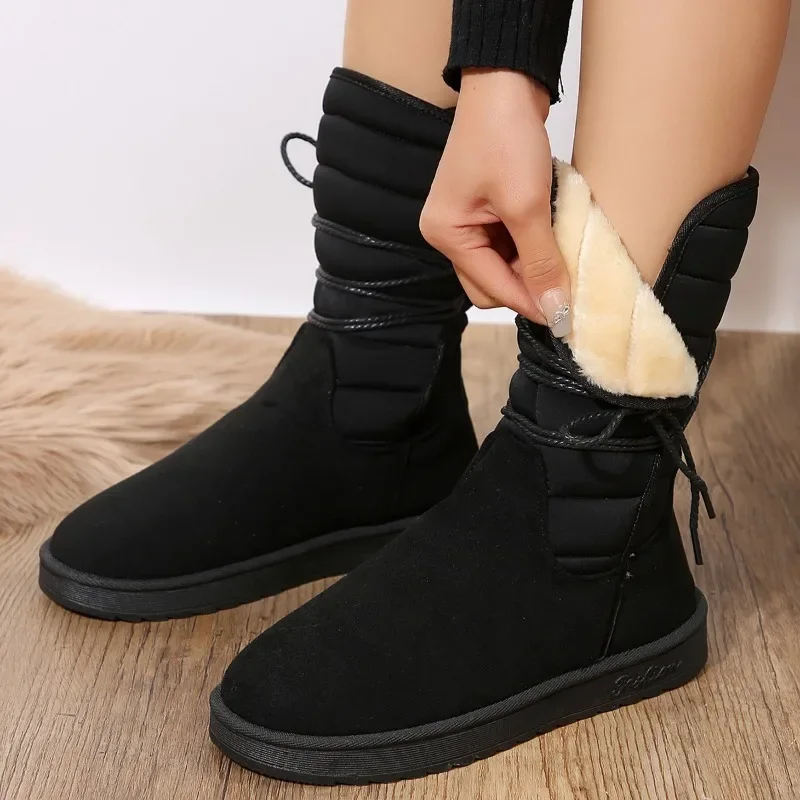 Fashion Mid-calf Snow Boots 2023 Winter Warm Women's Boots Comfort Suede Platform Ladies Shoes Casual Lace-up Flat Booties Botas
Fashion Mid-calf Snow Boots 2023 Winter Warm Women's Boots Comfort Suede Platform Ladies Shoes Casual Lace-up Flat Booties Botas