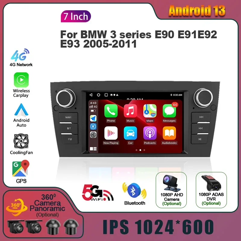 Android 13 For BMW 3 Series E90 E91 E92 E93 2006-2012 Screen Radio Multimedia Wireless Stereo 2 Din Screen
Android 13 For BMW 3 Series E90 E91 E92 E93 2006-2012 Screen Radio Multimedia Wireless Stereo 2 Din Screen