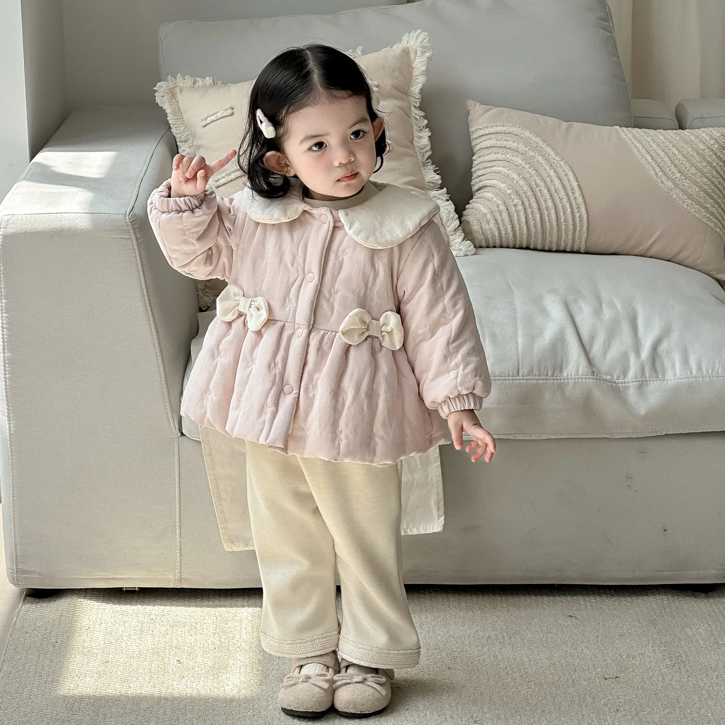 Newborn Girls 3piece Set Winter New Peter Pan Collar Thick Warm Toddler Girls Parka Infant Girls Undershirt Solid Kid Girls Pant
Newborn Girls 3piece Set Winter New Peter Pan Collar Thick Warm Toddler Girls Parka Infant Girls Undershirt Solid Kid Girls Pant