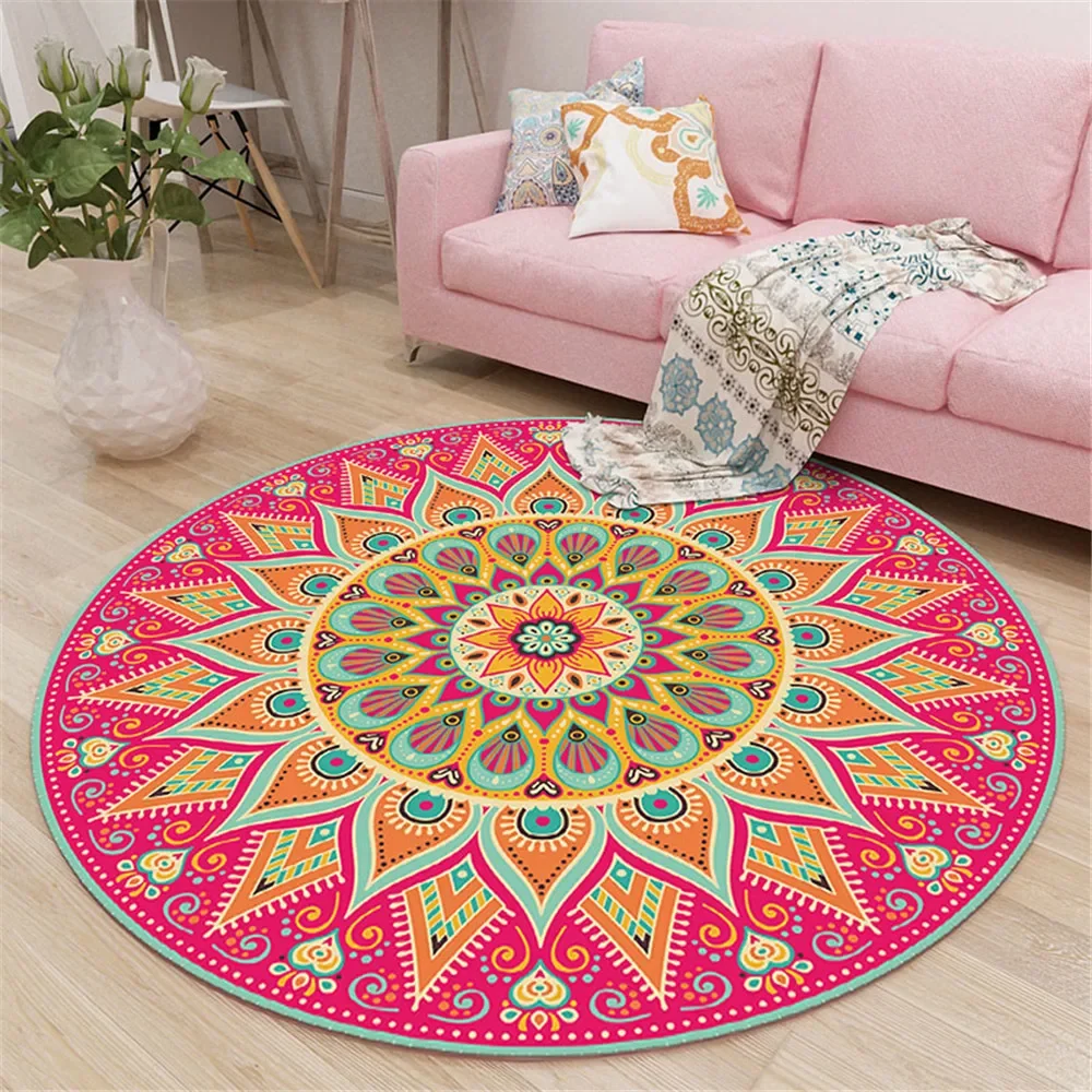 HXMandala Retro Round Carpet Bohemian Style Living Room Bedroom Home Ethnic Style Rug Fashion Floor Mat Rugs Dropshipping
HXMandala Retro Round Carpet Bohemian Style Living Room Bedroom Home Ethnic Style Rug Fashion Floor Mat Rugs Dropshipping