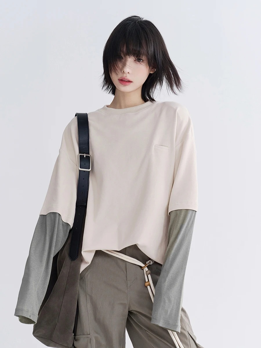 avi Museum Color Blo Long Sve T-irt Women's Summer Thin Loose Top Casual Sle Splice Design Cotton Blend Polyester
avi Museum Color Blo Long Sve T-irt Women's Summer Thin Loose Top Casual Sle Splice Design Cotton Blend Polyester