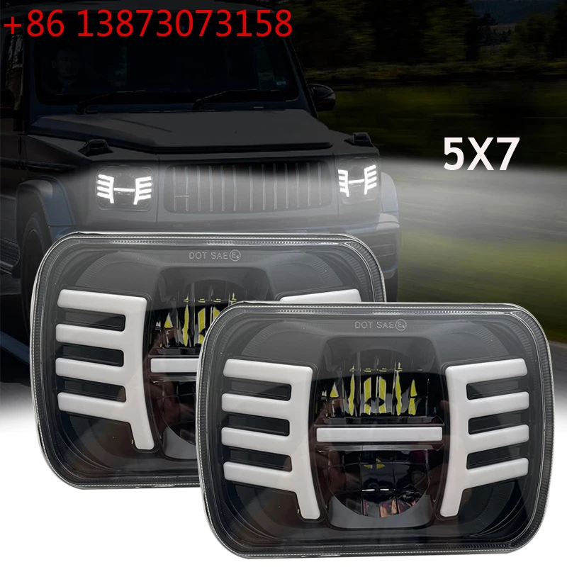 7 inch Square LED Car Headight 5x7 7x6 Headlamp with DRL Turn Signal for Jeep Wrangler YJ Cherokee XJ Comanche MJ
7 inch Square LED Car Headight 5x7 7x6 Headlamp with DRL Turn Signal for Jeep Wrangler YJ Cherokee XJ Comanche MJ