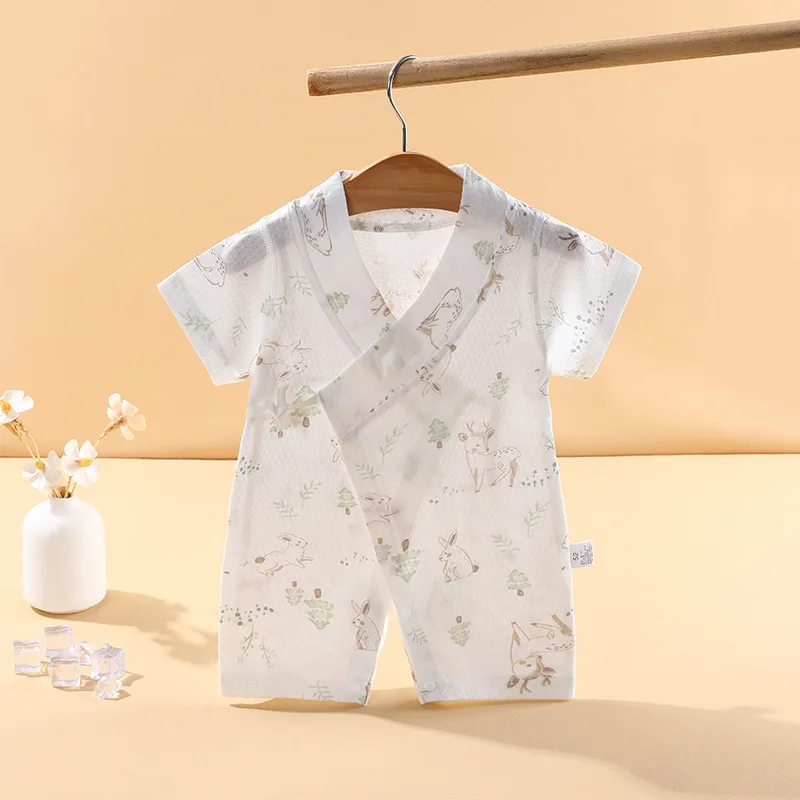 100% Pure Cotton New Baby Onesies Climbing Clothes Summer Newborn Boys Girls Rompers Short-Sleeved Thin Harness Infant Clothes 4
100% Pure Cotton New Baby Onesies Climbing Clothes Summer Newborn Boys Girls Rompers Short-Sleeved Thin Harness Infant Clothes 4