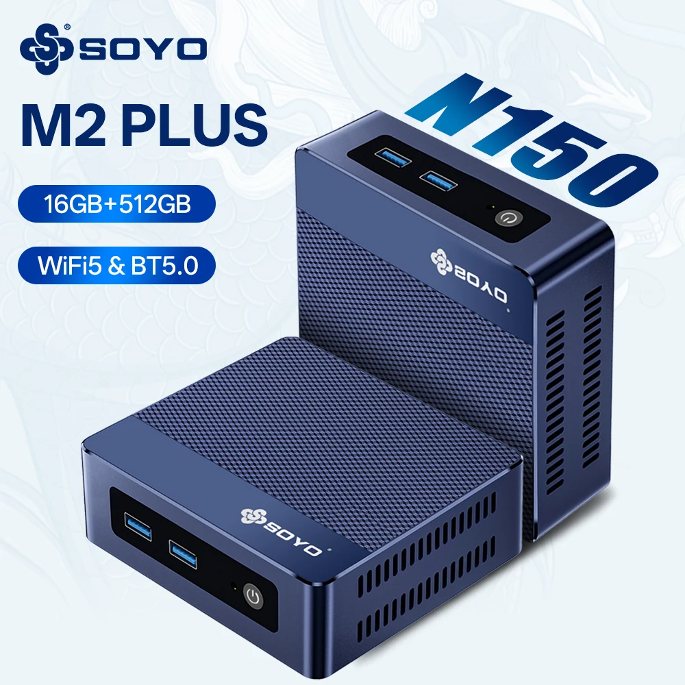 SOYO Mini PC M4 Plus Intel Twin Lake- N150 M2 Plus2 N100 WiFi5 BT5.0 16GB DDR4 512GB SSD M4 Air N95 M2 N4000 Portable Computer
SOYO Mini PC M4 Plus Intel Twin Lake- N150 M2 Plus2 N100 WiFi5 BT5.0 16GB DDR4 512GB SSD M4 Air N95 M2 N4000 Portable Computer