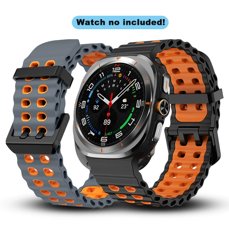 New Double Buckle Band for Samsung Galaxy Watch Ultra Strap Waterproof Silicone Breathable Strap for Samsung Galaxy Watch Ultra
New Double Buckle Band for Samsung Galaxy Watch Ultra Strap Waterproof Silicone Breathable Strap for Samsung Galaxy Watch Ultra