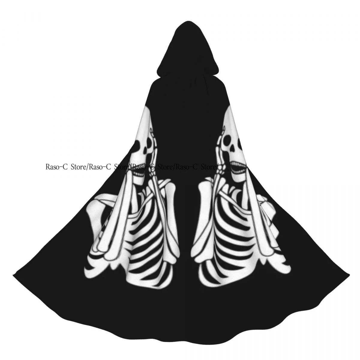 Unisex Adult Spooky Cartoon Screaming Skeletons Cloak with Hood Long Witch Costume Cosplay
Unisex Adult Spooky Cartoon Screaming Skeletons Cloak with Hood Long Witch Costume Cosplay