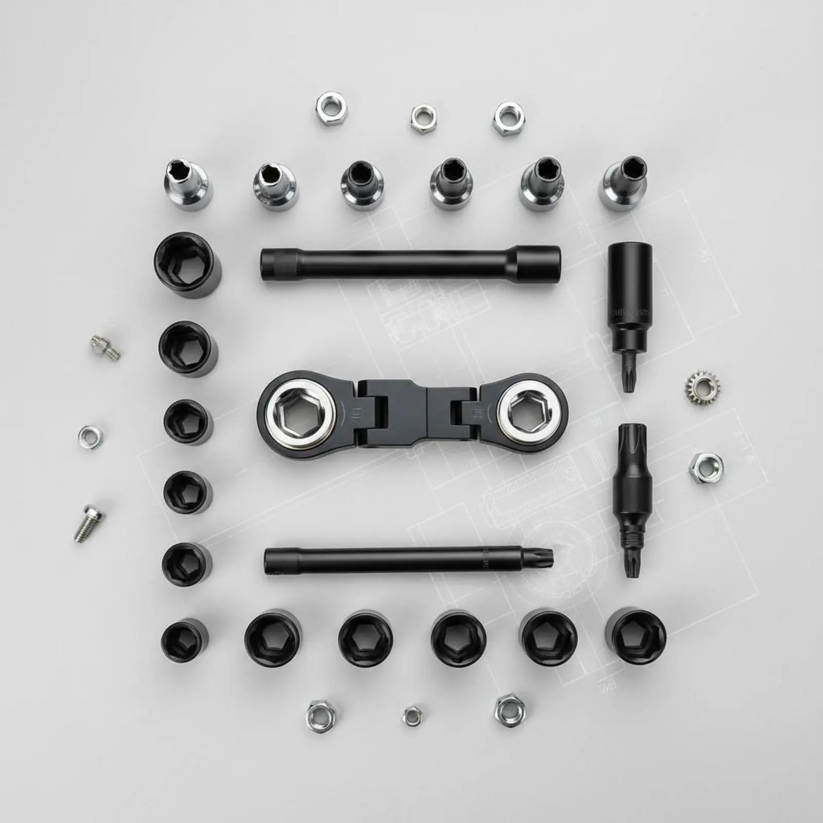 26 Pieces 26 in 1 Socket Bit Set 40CrV Steel Mini Portable Wrench Set Mini Ratchet Wrench Kit Multi-Functional Compact
26 Pieces 26 in 1 Socket Bit Set 40CrV Steel Mini Portable Wrench Set Mini Ratchet Wrench Kit Multi-Functional Compact