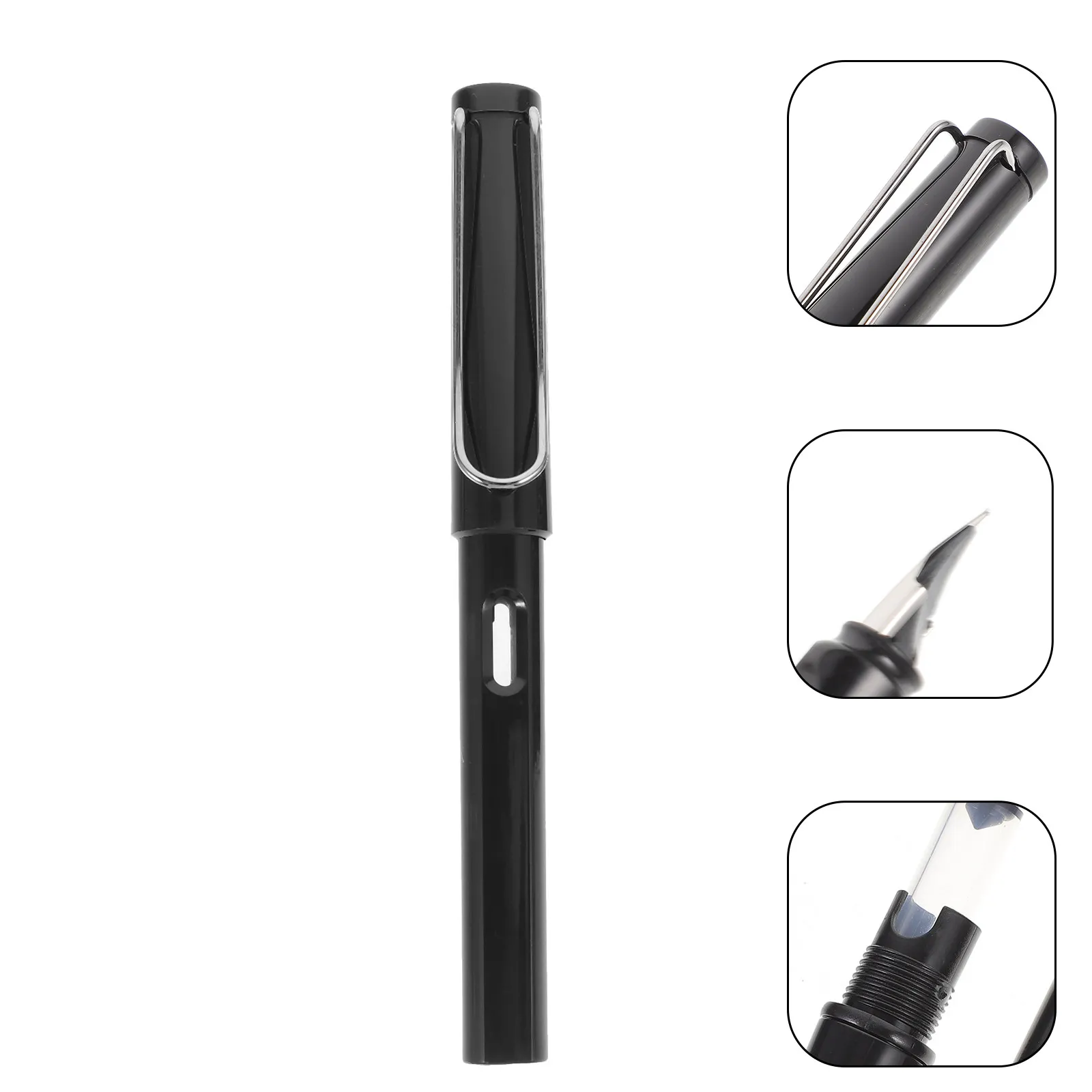 1Set ABS Carbon Fountain Pen Compact Lightweight Fine Tip Writing Pen for Students Teachers Office Signatures School Home Use
1Set ABS Carbon Fountain Pen Compact Lightweight Fine Tip Writing Pen for Students Teachers Office Signatures School Home Use