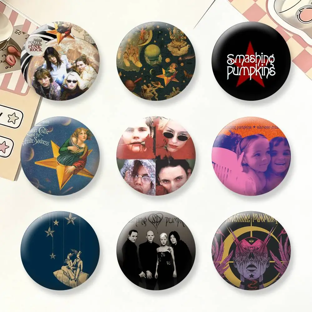 S-Smashing Pumpkins Band Brooches Cartoon Badge Pins Backpack Hat Accessories Friend Gift
S-Smashing Pumpkins Band Brooches Cartoon Badge Pins Backpack Hat Accessories Friend Gift