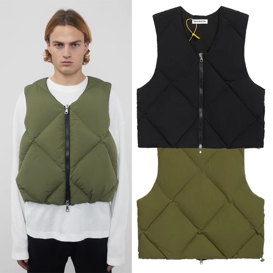Cole Buxton Premium Autumn/Winter Solid-Color High-Street Diamond-Pattern Zipper Cardigan Cotton Vest Casual Jacket
Cole Buxton Premium Autumn/Winter Solid-Color High-Street Diamond-Pattern Zipper Cardigan Cotton Vest Casual Jacket