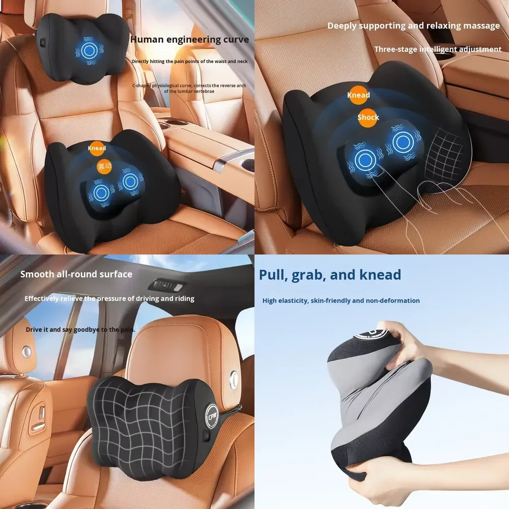 【CHIMU HOME】 Car Electric Massage Lumbar & Waist Support Cushion with Driving Seat Comfort Model A063 (CN)
【CHIMU HOME】 Car Electric Massage Lumbar & Waist Support Cushion with Driving Seat Comfort Model A063 (CN)