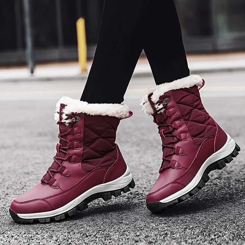 Winter Snow Boots Women Plush lining Hiking Shoes Outdoor Sport Shoes Waterproof Mountaine Shoes Anti Slip Trekking Shoes Women
Winter Snow Boots Women Plush lining Hiking Shoes Outdoor Sport Shoes Waterproof Mountaine Shoes Anti Slip Trekking Shoes Women