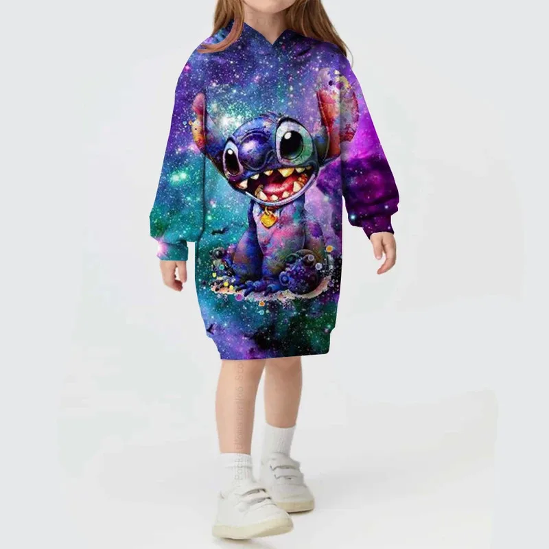 Disney Stitch print autumn and winter cute cartoon hooded skirt girls birthday party casual comfortable pullover hooded skirt
Disney Stitch print autumn and winter cute cartoon hooded skirt girls birthday party casual comfortable pullover hooded skirt