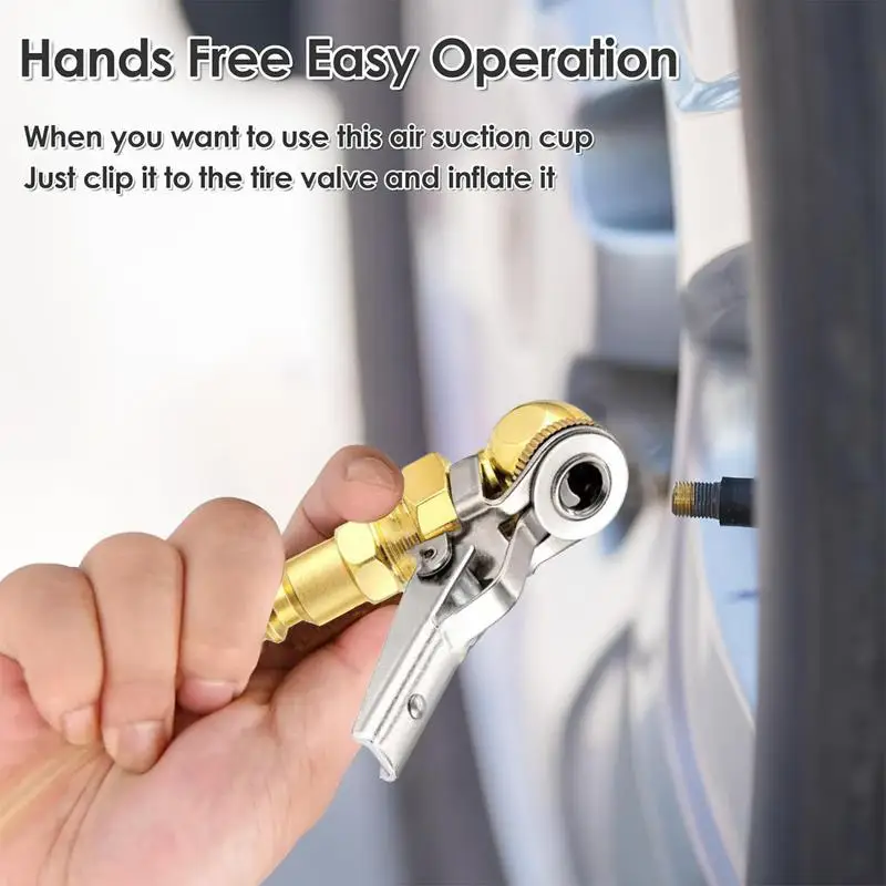 Tire Inflator Chuck Locking Air Chuck Tire Inflator Flowing Clip On 2x Closed Tight Tyre Pump Hose Tool Gauge Compressor
Tire Inflator Chuck Locking Air Chuck Tire Inflator Flowing Clip On 2x Closed Tight Tyre Pump Hose Tool Gauge Compressor