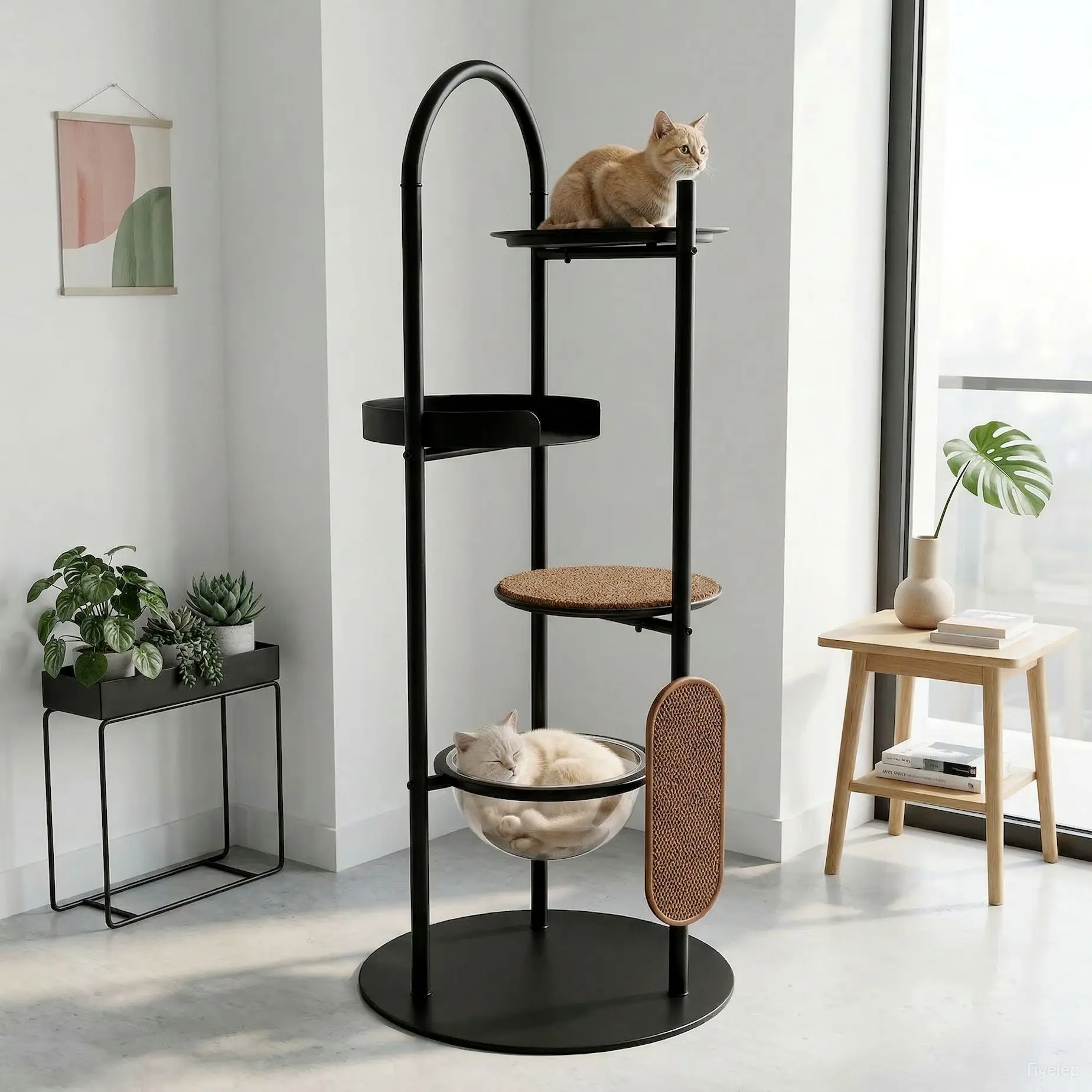 Cat Climbing Frame Nest House Tree Scratching Board Space Capsule Integrated Claw Grinding Frame
Cat Climbing Frame Nest House Tree Scratching Board Space Capsule Integrated Claw Grinding Frame