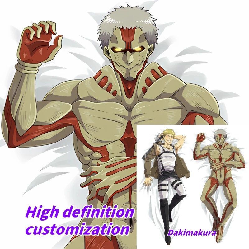 Dakimakura Anime Attack on Titan Reiner Braun Double-sided Print Life-size Body Pillow Cover Bedding Gifts
Dakimakura Anime Attack on Titan Reiner Braun Double-sided Print Life-size Body Pillow Cover Bedding Gifts