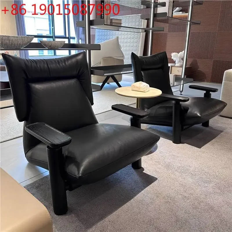 Italian minimalist leather ash wood sofa chair modern simple living room designer high-end solid wood leisure chair
Italian minimalist leather ash wood sofa chair modern simple living room designer high-end solid wood leisure chair