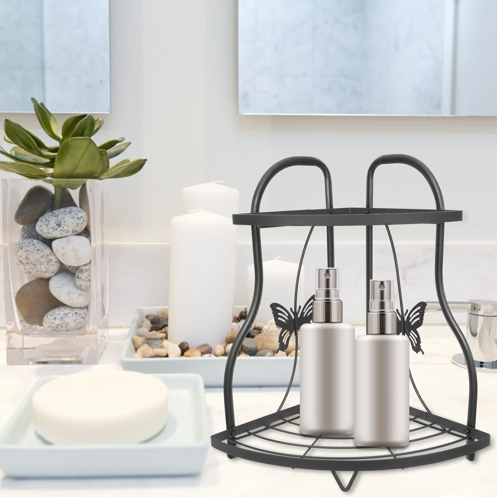 Kitchen Countertop Storage Rack Iron Material Strong Durability Organize Sundries Space Saver Kitchen Storage Rack
Kitchen Countertop Storage Rack Iron Material Strong Durability Organize Sundries Space Saver Kitchen Storage Rack