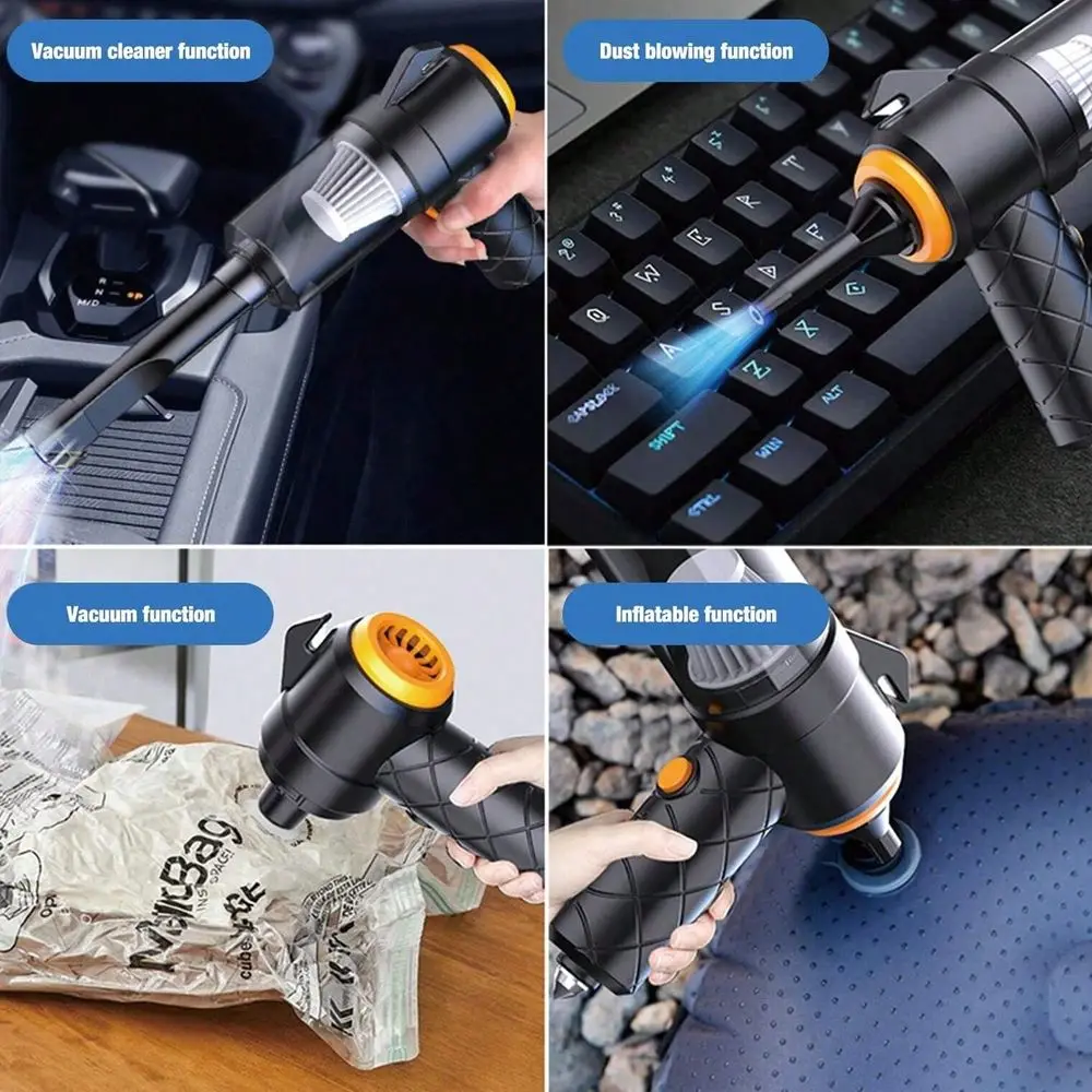 Portable Mini Handheld Vacuum Cleaner, Rechargeable With Emergency Functions Seatbelt Cutter, Pointed Tip For Breaking Windows,
Portable Mini Handheld Vacuum Cleaner, Rechargeable With Emergency Functions Seatbelt Cutter, Pointed Tip For Breaking Windows,