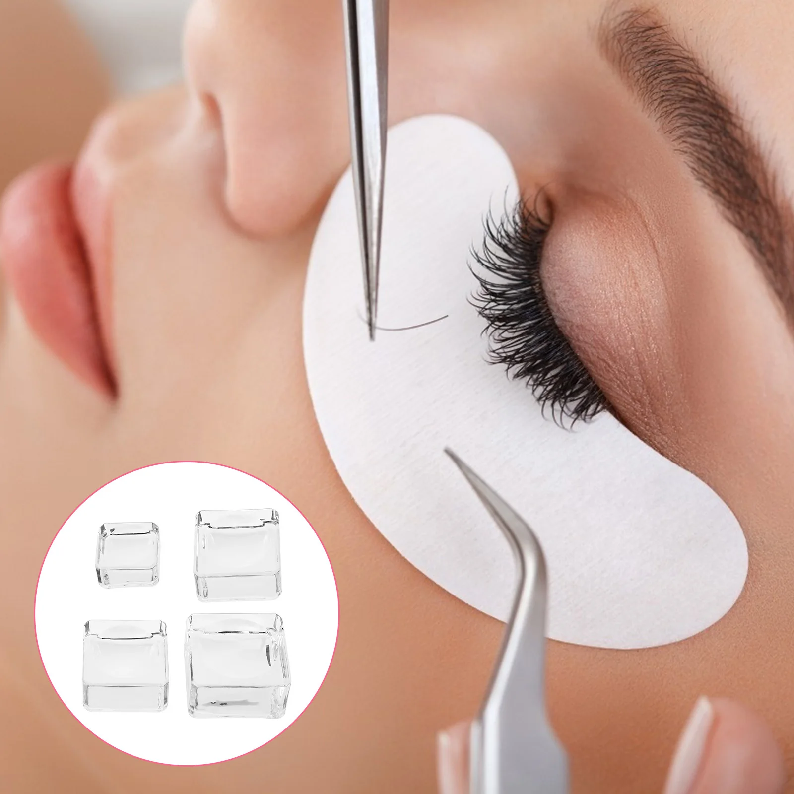 4Pcs Eyelash Grafting Gasket Transparent Glass Pads Lash Extension Holder Eyelash Extension Base Makeup Artist Tool
4Pcs Eyelash Grafting Gasket Transparent Glass Pads Lash Extension Holder Eyelash Extension Base Makeup Artist Tool
